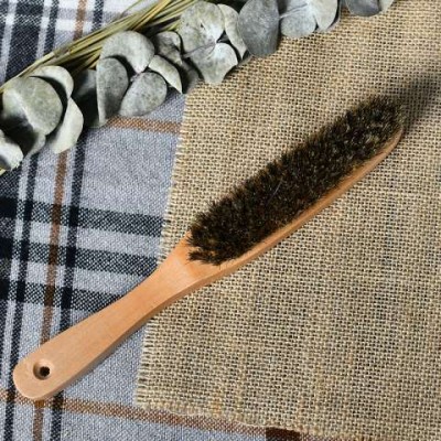 Advanced Clothes Brush, Pure Bristles To Clean And Dust Long Handle Cleaning Strip Wood Brush