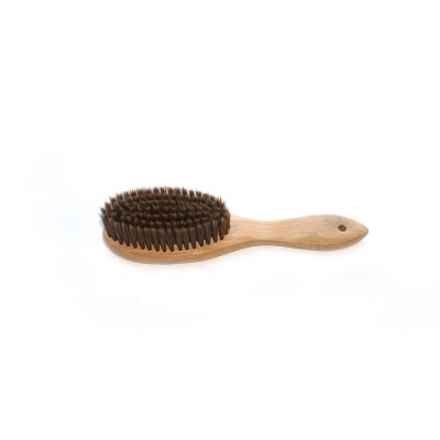 Wholesale Customized Black Sharpened Hair Wooden Shoe Cleaning Brush Handle Shoe Brush