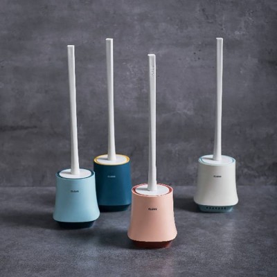 Eisho Long Handle Portable Toilet Brush Toilet Cleaning Brush Silicone Toilet Brush