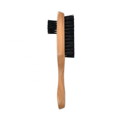 Polish Brush Black Shoe Brush With Handle Double Sided Shoe Brush