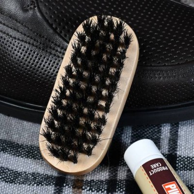 Wholesale Wooden Handle Shoe Polish Brush Long Wood Handle Soft Brush Shoe