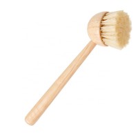 Wood dish washing brush long handle pot brush natural kitchen cleaning brush